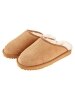 Men's Shearling-Lined Scuff Slippers