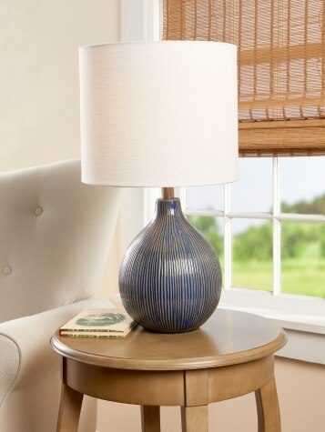 Classic Stripe Ceramic Table Lamp