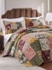Patchwork Harmony Bedspread and Pillow Sham Set