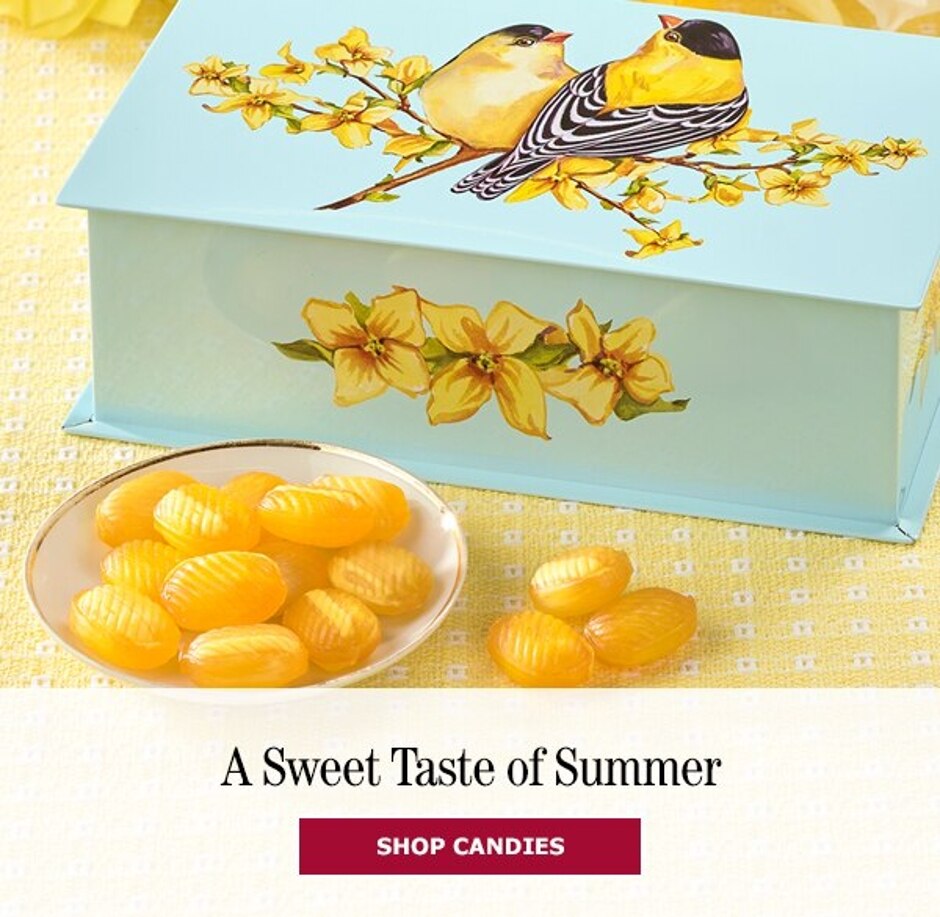 Sweet Goldfinch Tin With Honey Candy
