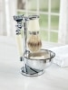 Deluxe Ivory and Chrome 5-Piece Shave Set
