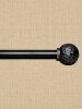 Adjustable Curtain Rod With Finial, 3/4 Inch