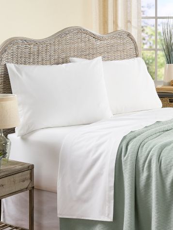 Open-Stock Resin-Free Portuguese Cotton Percale Sheets