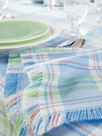 Hartland Spring Plaid Mountain Weave Tablecloth