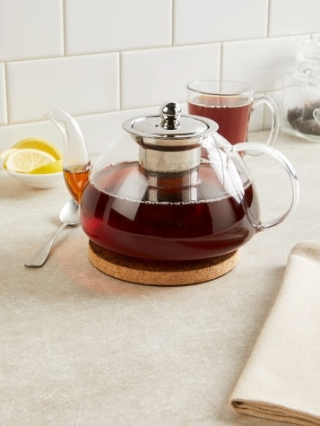 Glass Teapot With Stainless Steel Filter