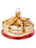 Pancake Stack Blown-Glass Christmas Ornament