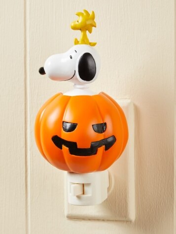 Snoopy and Woodstock Halloween Jack-o'-Lantern Night-Light