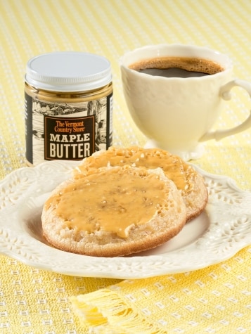 Vermont Maple Butter on Crumpets