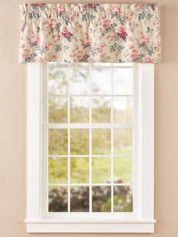 Abbey Rose Lined Rod Pocket Tailored Valance