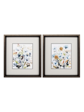 Wildflower Meadow Art Print, Set of 2