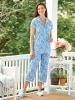 Eileen West Lilac Blossom Capri Pajamas for Women
