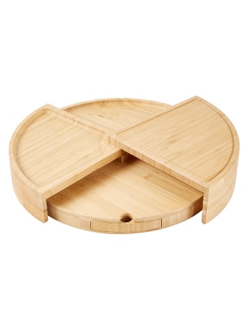 Multi-Level Bamboo Foldable Cheese Board