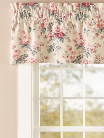Abbey Rose Lined Rod Pocket Tailored Valance