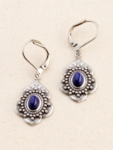 Silver-Plated Medallion Drop Earrings | Jewelry