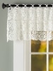 Floral Medallions Macrame Tailored Valance