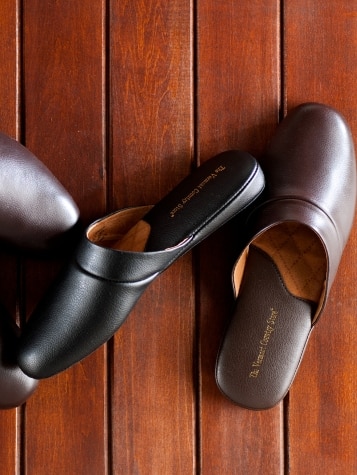 Mens leather best sale scuffs