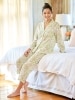 Ella Simone Green Floral Cotton Pajamas