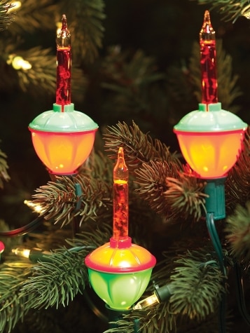 Colored Bubble Lights Vintage Christmas Lights Set of 7