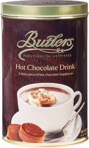 Butlers Chocolate Disc with Cup of Hot Chocolate