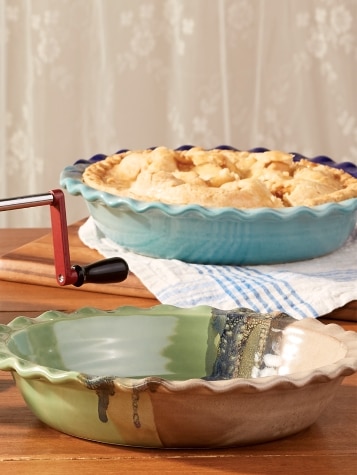 Deep-Dish Ceramic Pie Plate