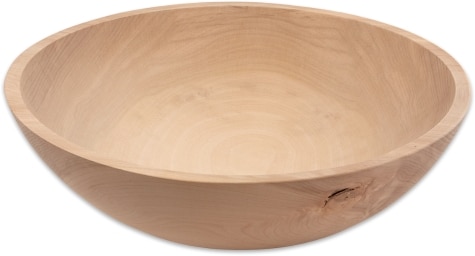 Solid Wood Artisan Bowl, In 4 Sizes