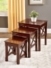 Solid Wood Nesting Side Table, Set of 3