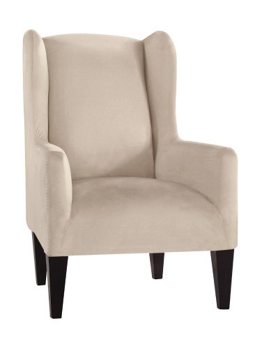 Microsuede Custom Fit Wingback Chair Slipcover