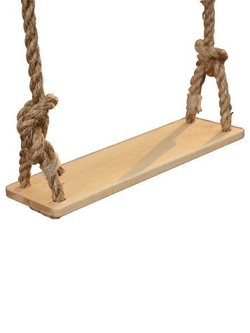 Maple Wood Swing with 2 20 Foot Manila Ropes