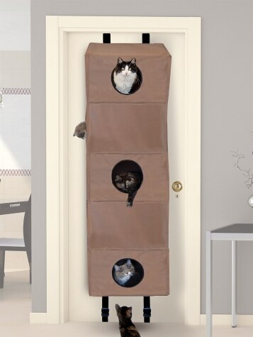 Over-the-Door Hanging Condo for Cats, In 2 Sizes