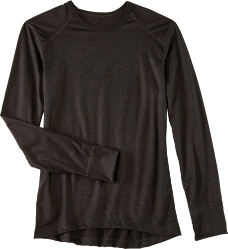Men S Merino Wool Long Sleeve Thermal Crewneck