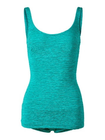 Women's Chlorine-Resistant One-Piece Sheath Swimsuit in Jade