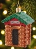 Lincoln Logs Blown-Glass Christmas Ornament