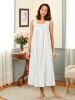 Eileen West Aqua Floral Nightgown for Women 