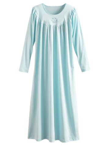 Women's Calida Long-Sleeve Soft Cotton Nightgown