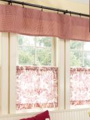 Gingham Tier Curtains Checkered Window Panels