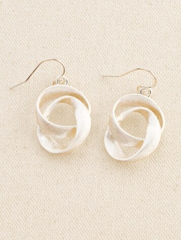 Silver Circle Wire Earrings