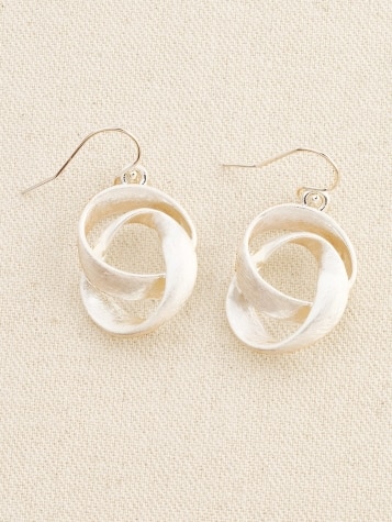 Silver Circle Wire Earrings