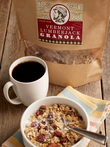 Nut-Filled Granola Breakfast with Coffee Mug