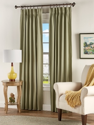 Insulated Lined 48 Inch Pinch Pleat Curtains