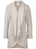 Women's Cable-Knit Open Cardigan With Shawl Collar