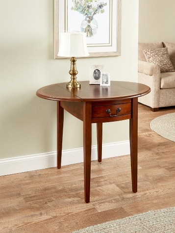Traditional Drop-Leaf End Table