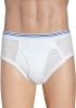 Absorbent 6 Oz. Brief for Men in White 