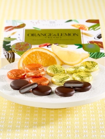 Orange and Lemon Dark Chocolate Fondant Creams