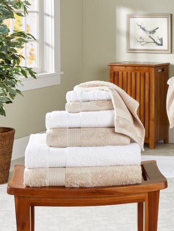 Cotton/Bamboo Open-Stock Bath Towel Collection