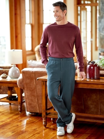 Orton Brothers Zip Front Open Cuff Sweatpants
