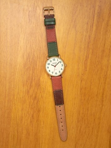 Women's Watch With Multicolor Leather Band