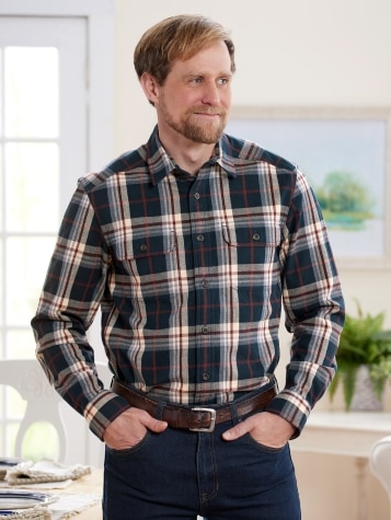 Orton Brothers Heavyweight Cotton Flannel Shirt
