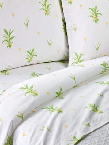 Lily of the Valley Portuguese Cotton Percale Sheet Set