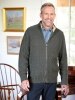 Orton Brothers Full-Zip Cable Sweater With Sherpa Trim