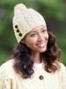 Women's Irish Wool Knit Pom-Pom Hat